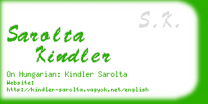 sarolta kindler business card